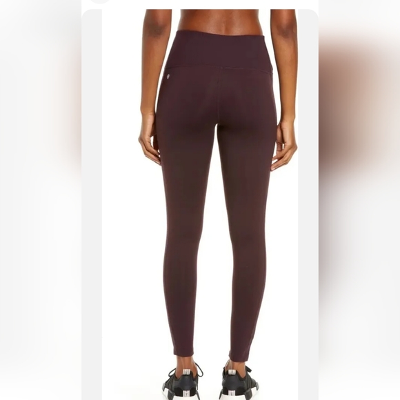 Zella Moto Ribbed High Waist Ankle Crop Leggings Size Medium - Picture 5 of 14